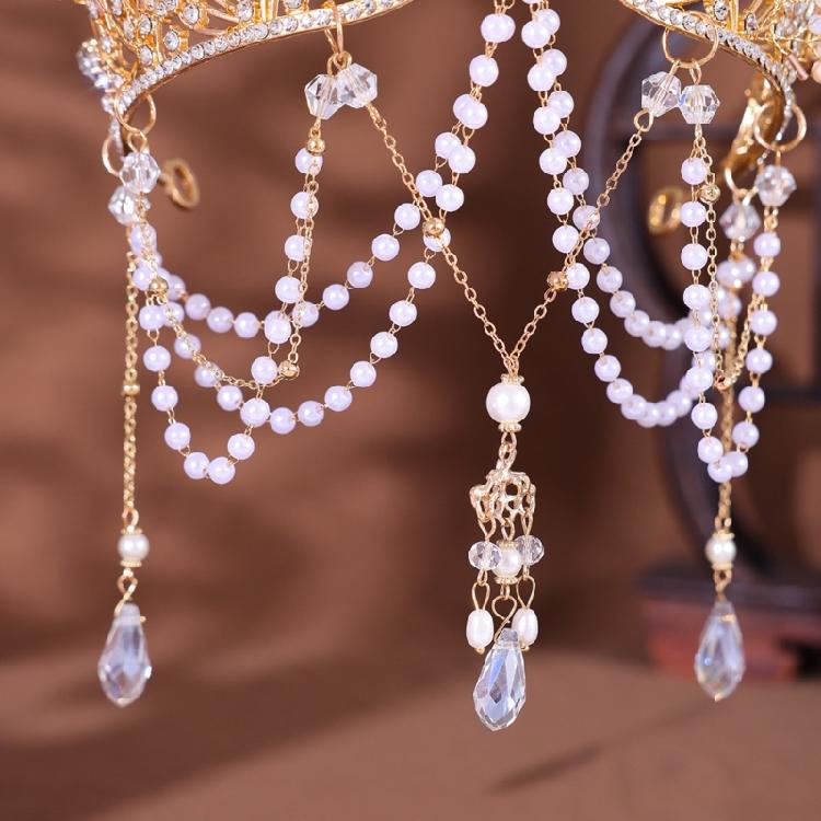 Pearls Hair Accessory for Women and Girls Elegant Fringed Design Comfortable Wear Headpiece for Family Gatherings