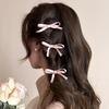 Two Fitting Bow Ribbon Hair Clip Sweet Hair Card Cute Girl Bangs Duckbill Clip Ballet Side Headdress Ponytail Hair Accessories
