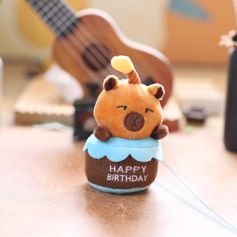 

Милая милая подвеска Капибала Капибара плюшевая игрушка кукла свинья сумка подвесной брелок украшение кукла 12cm