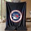 New York Rangers Flanell Fleece Decke Gemütlich Warm Überwurfdecke für Sofa Bett Reisen Ganzjahresnutzung