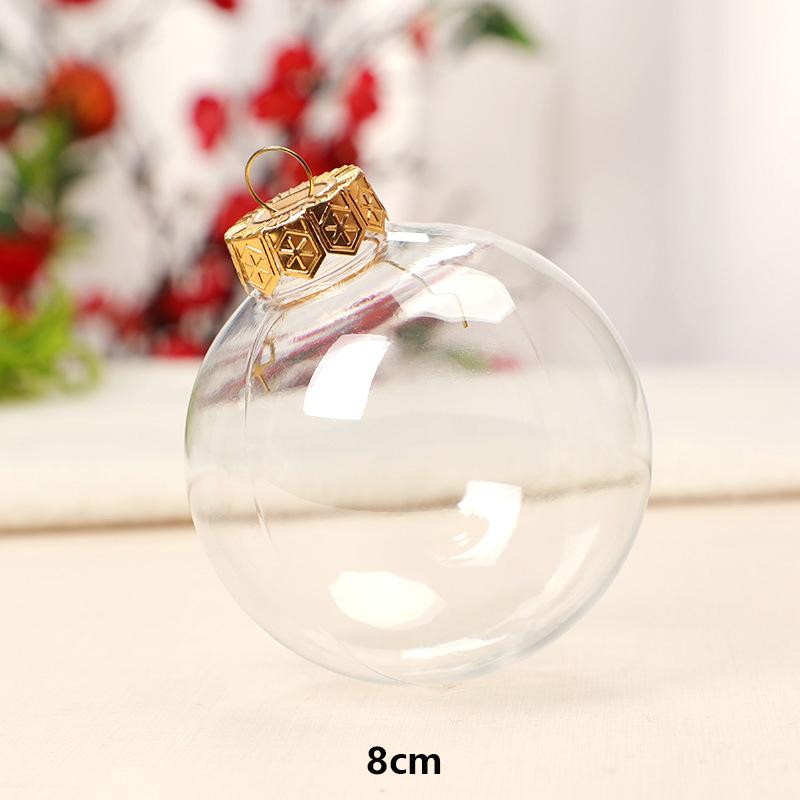 1Pcs Christmas Decoration Fill DIY Balls for Xmas Tree Hanging Light Bulb New Year Home Room Family Decor Navidad Wedding Decor