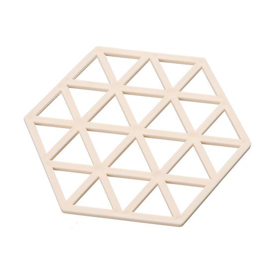 Hollow Heat Resistant Trivet for Hot Dishes Non-Slip Silicone Table Mat for Pots Scratch-Proof