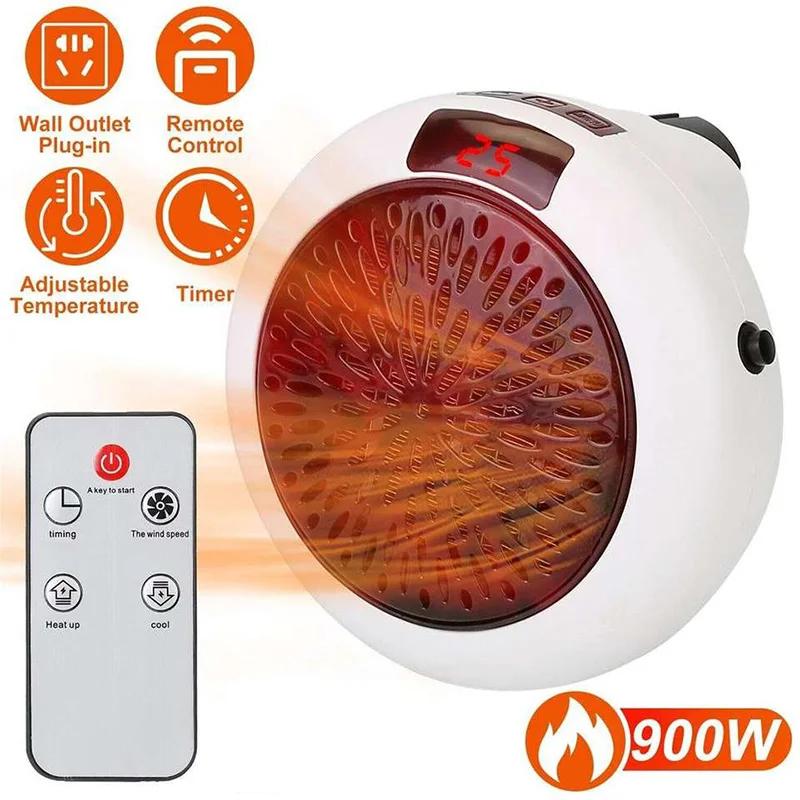 Air Heater Silent Remote Fast Heat Thermostat Electric Portable Heater Mini Wall Mount  Office Desktop Warm Air Heater