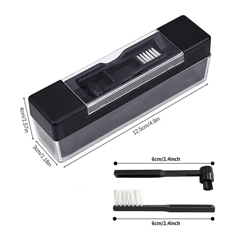 Vinyl Phonograph Cleaner Brush Dust Remover Anti-Static Velvet CD/LP Cleaning Kit Record Brush Set Turntable Player Accessories