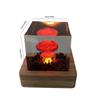 Atomexplosion Bombe Atompilzwolke Lampe Flammenlose Lampe für Hof Wohnzimmer Dekor 3D Nachtlicht Wiederaufladbar