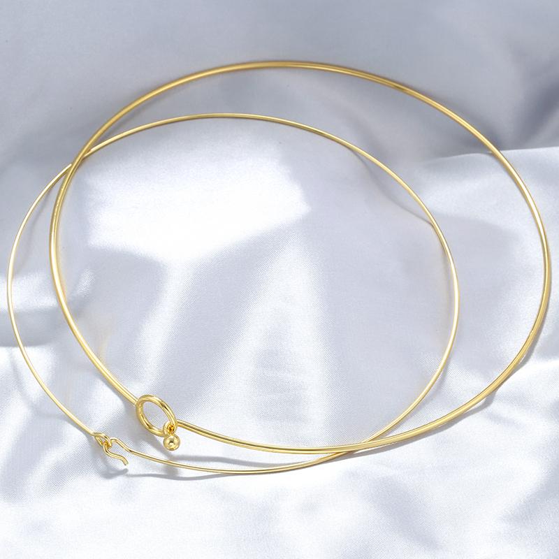 316L Edelstahl Herz Rund Verstellbare Kette Damen Halskette Einfach Offener Hals Metall Schmuck Zubehör: VL534 VL535