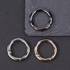 1PC Adjustable Key Rings for Bag Jewelry Finings 25MM Open Spring Ring Buckle Keychain Round Carabiner