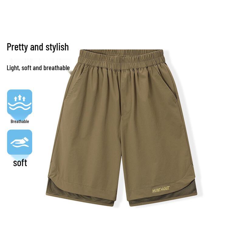 

Montagut Boys 2026 Summer Letter Print Casual Shorts 160