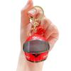Matte Motorcycle Helmet Keychain Luminous Key Ring Fashion Key Pendant  Backpack