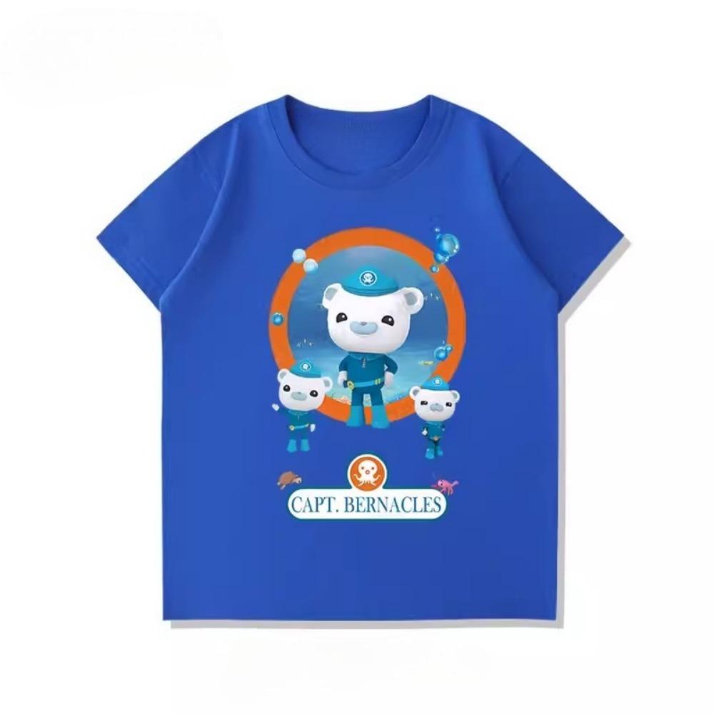 Potdemiel New Octonauts Children's T-Shirt, Cute, Versatile, Casual, Comfortable and Breathable for Boys and Girls