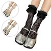Women Japanese Style JK Girl Flower Lace Ruffle Frilly Ankle Socks Sweet Bowknot Elegant Student Middle Tube Dress Socks