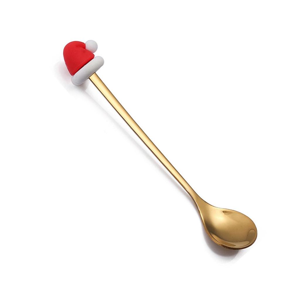 Christmas Cartoon Snowman Spoon & Fork Set - Cute Dessert Cutlery Gift