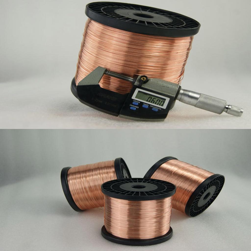 99.99% Pure Copper Wire, Soft Copper Wire, for Winding Coils, Laboratory Use, Ultra-Fine, Flexible, Oxygen-Free Copper Wire (1mm X 2m)