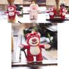 Cute Lotso Strawberry Bear Plush Pendant For Toy Story Fans