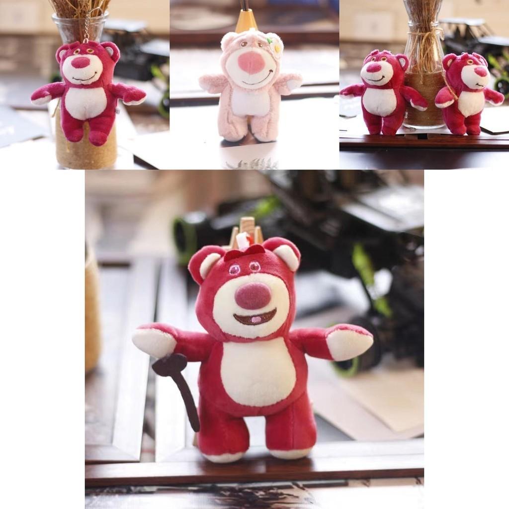 Cute Lotso Strawberry Bear Plush Pendant For Toy Story Fans