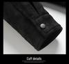 2025 Men's Plus Size Camouflage Leather Down Jacket with Lapel - Trendy Warm Winter Outerwear