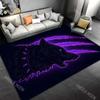 Elefantenkopf künstlerische Illustration Teppich für Wohnzimmer Schlafzimmer Sofa Heimdekor Rus Rutschfeste Fußmatte Luxusgeschenk