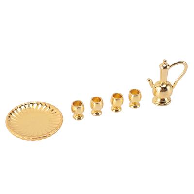 2 Sets 1:12   T Cup Set Light Luxury Exquisite Vivid   Miniature T Cup Set for   Accessories