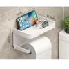 Bathroom Toilet Paper Box Roll Paper Towel Holder Punch-free Mobile Phone Toilet Paper Holder Paper Box Toilet Paper Storage Rack