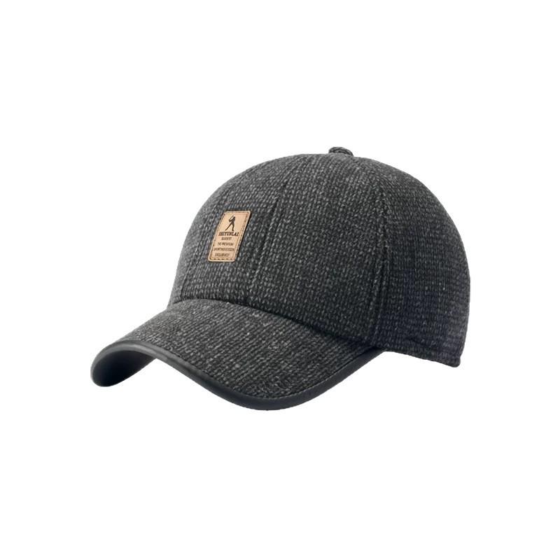 Men's Thickened Velvet Ear Protection Flat Cap for Autumn/Winter - Mid-Aged & Elderly