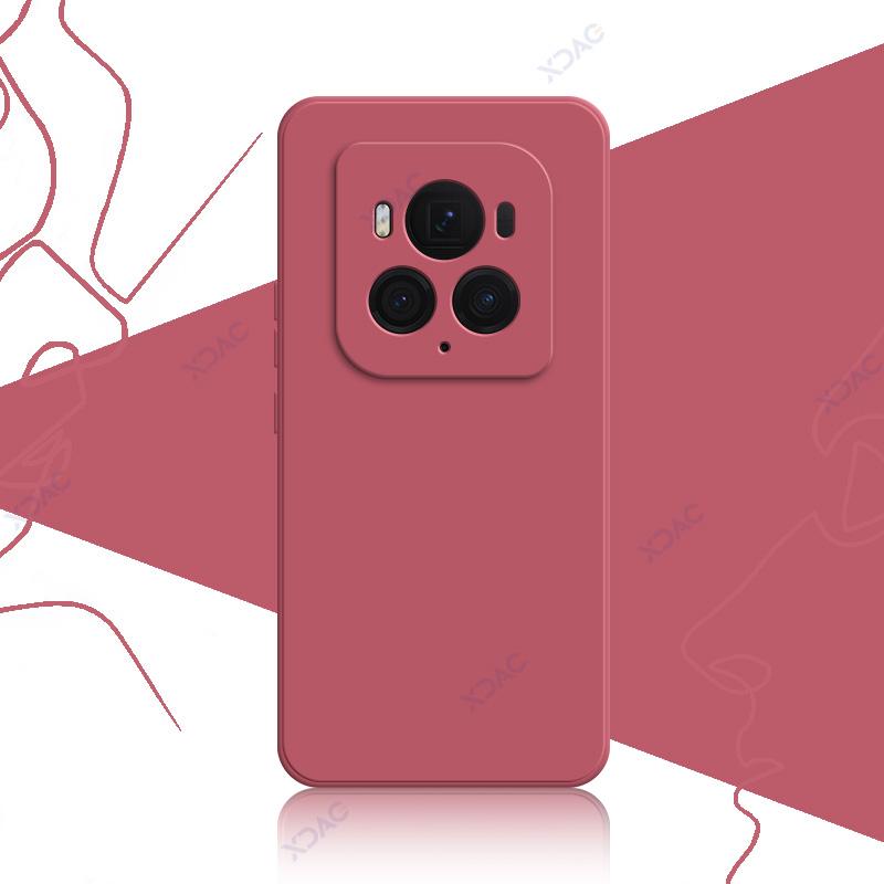 Luxury Double Liner Cover Cases for Honor Magic6 Magic 6 Pro Ultimate 6Pro 6Ultimate 5G Square Liquid Silicone Phone Armor Coque