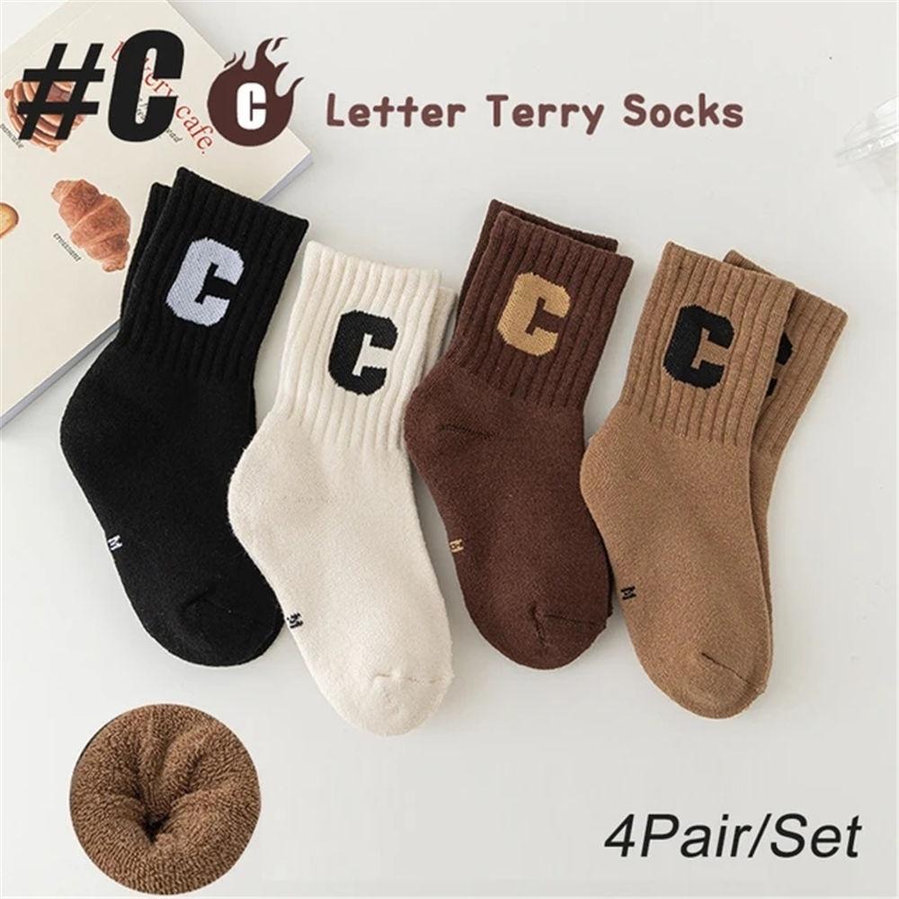 

4 пары/комплект детские носки модные носки для мальчиков девочек теплые походные термо зимние уютные мягкие толстые носки до щиколотки для малышей XL
