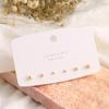 Fashion Cute Love Heart Stud Earrings Simple Small Hoop Earrings for Women