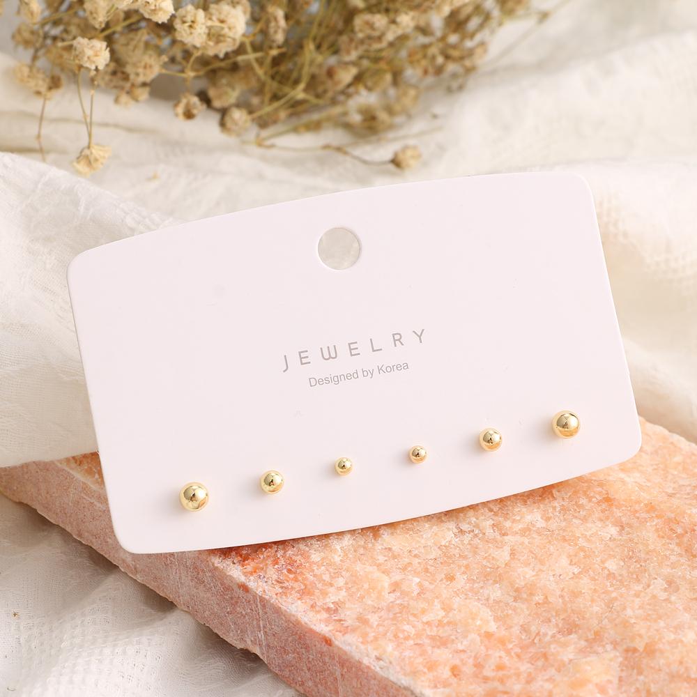 Fashion Cute Love Heart Stud Earrings Simple Small Hoop Earrings for Women