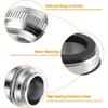7pcs Metal Faucet Adapter Kit with Gaskets, Kitchen/Male Tap Connector Set for Garden Sprayers/Filters, Hose Diverter Accessories for Sink Water