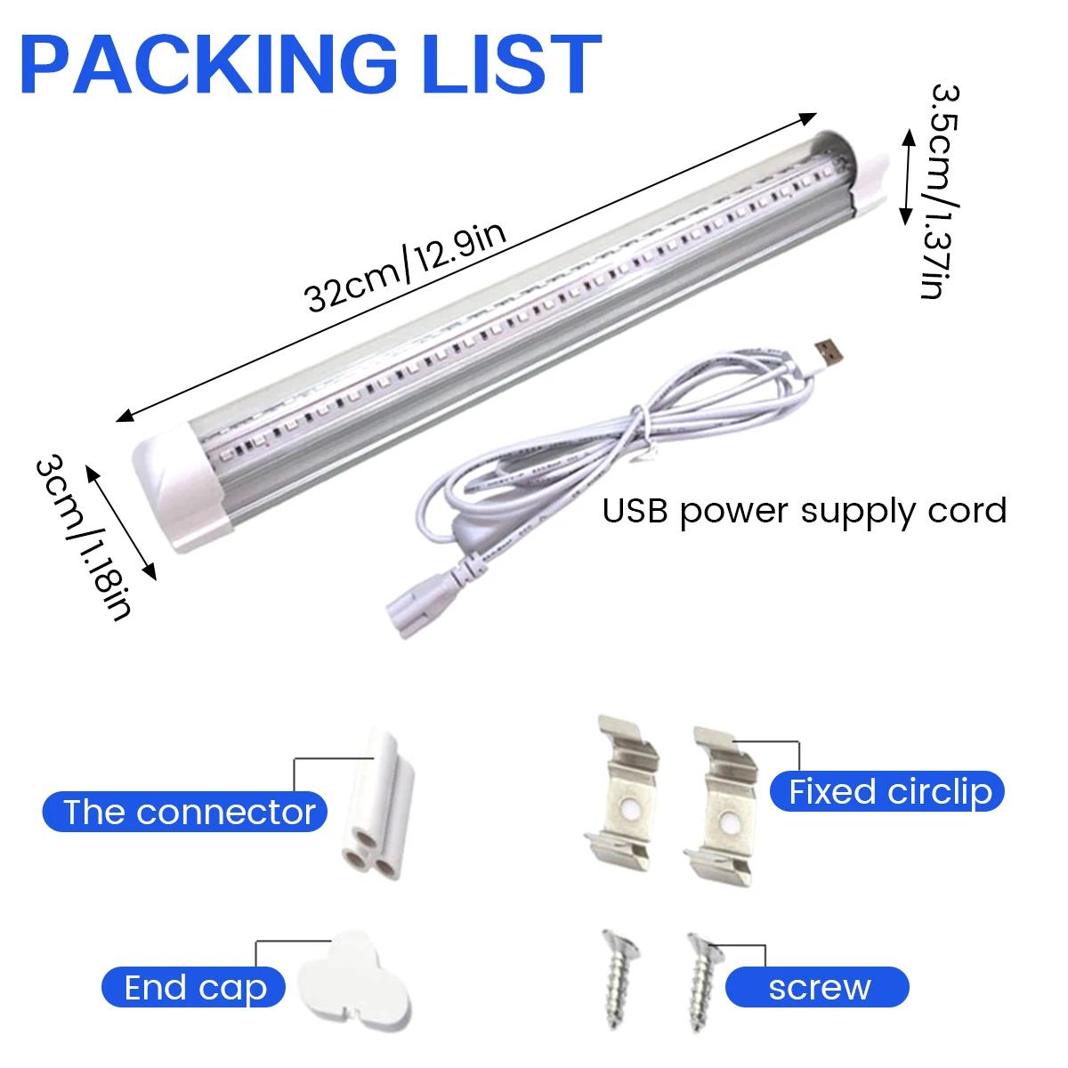 

LED UV Ultraviolet Strip Tube Light Bar 48 Leds Party Lamp Blacklight USB Portable Party Lamp Glow in the Dark 385-400nm Light 10w