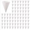 250Pcs Leakproof White Paper Cone Cups Coated 3.7 OZ Disposable Paper Cups Heat-resistant Non-stick Cone Party Tableware Parties
