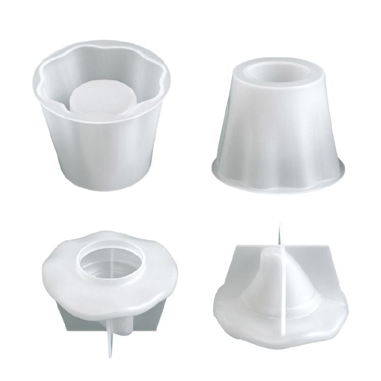 Specter Shape Silicone Mold Easy Releasing Silicone Molds with Lid for Crafting Decorative Containers and Candle Holders