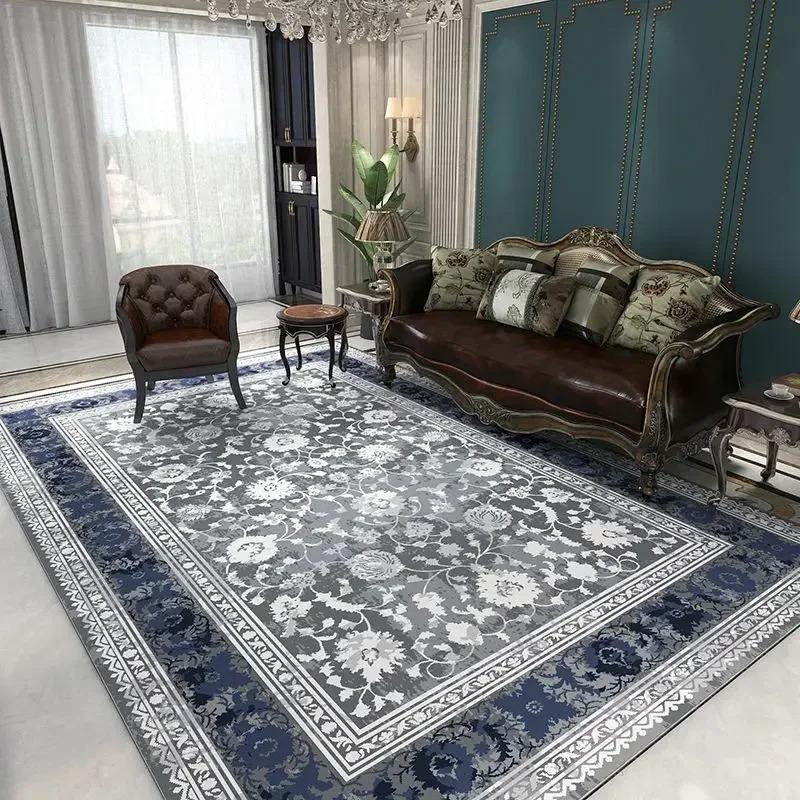 Classical Luxury Persian Style Carpet Bedroom Soft Large Size Mat Full Cover Resistant To Dirt Easy To Maintain Living Room Rug