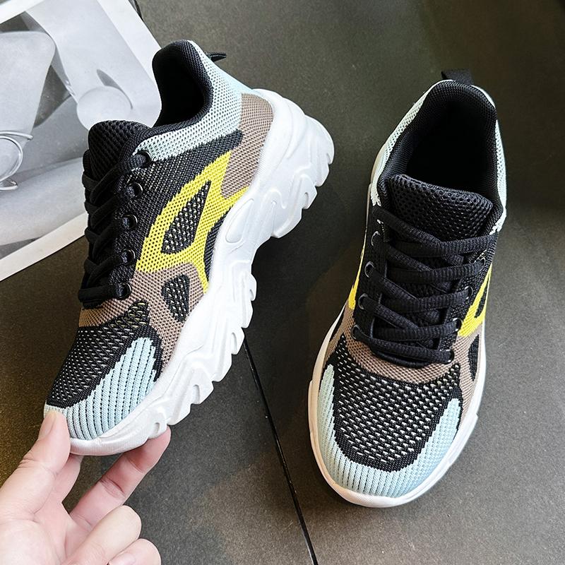 TUINANLE Damesko Mesh Pustende Unisex-plattformsneakers Blandede farger Uformelle menn tennissko