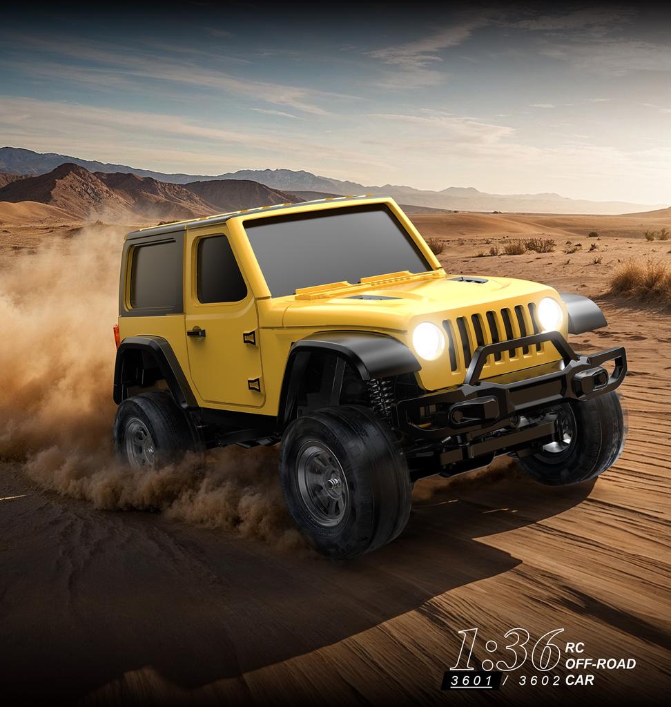 Erkek 1/36 RC Paletli Araba 4WD Mini Radyo Kontrollü Arazi Aracı Işık Sistemi Tırmanma RC Araba Uzaktan Kumandalı RTR Hobi Modeli Hediye