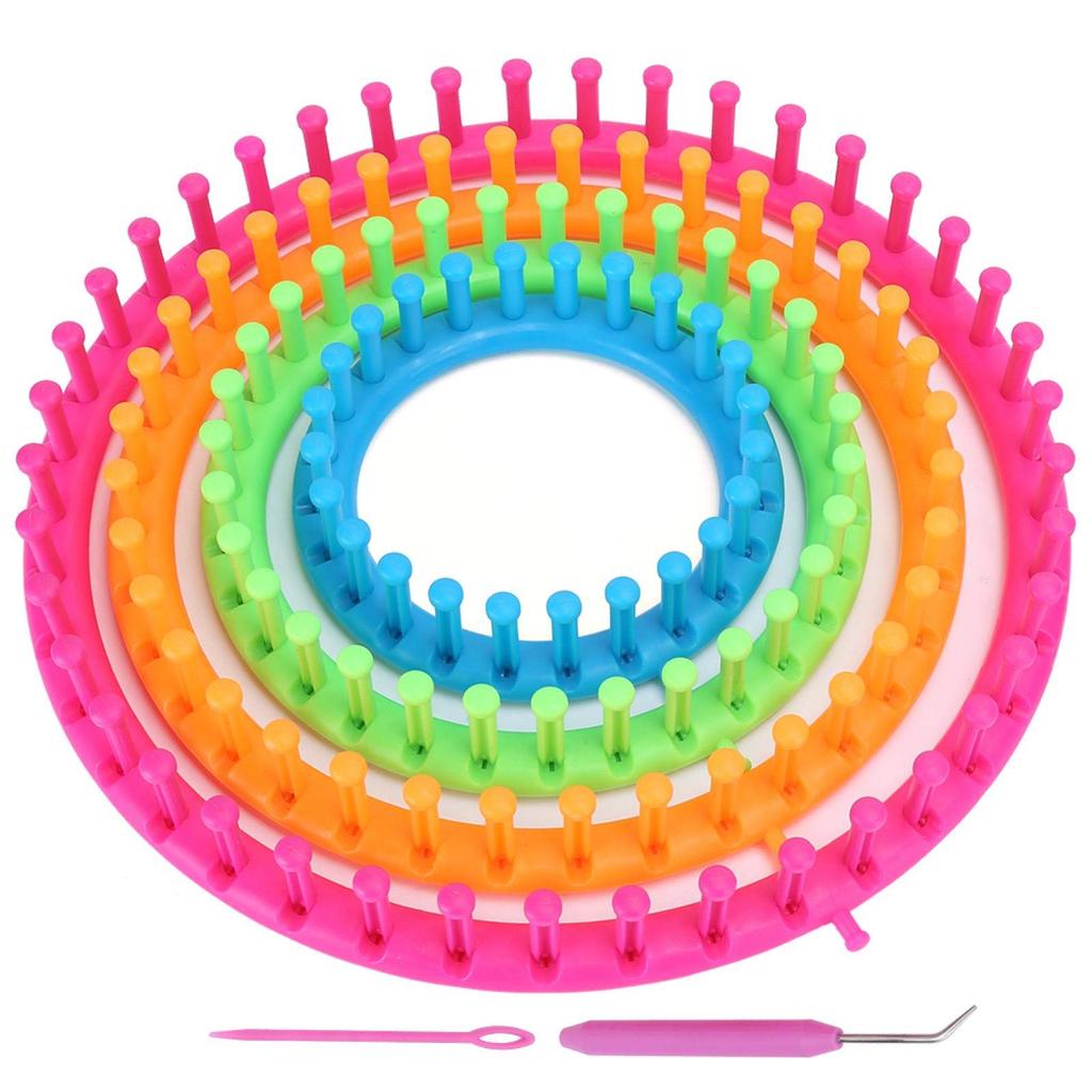 Knitting Machine Circle Knitting Machine, Plastic Circular Knitting Machine for Scarves Socks Hats Shawls