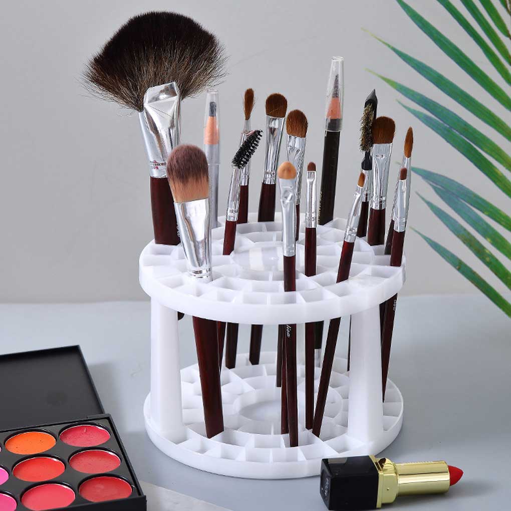 Makeup Brushes Storage Holder Multifunctional Classroom Desk Table Pen Cosmetics Pencils Organizer Drying Stand Rack