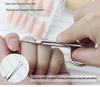 Russian-Style Cuticle Nippers: Stainless Steel, Small Curved, 45-Degree Sharpened Edge for Professional Nail Art and Dead Skin Removal.