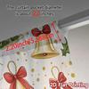 2pcs,Curtains Christmas Bells Holly Bows_a (3) Modern Print Curtains Polyester Easy Install Curtains Decorations for Bedroom,