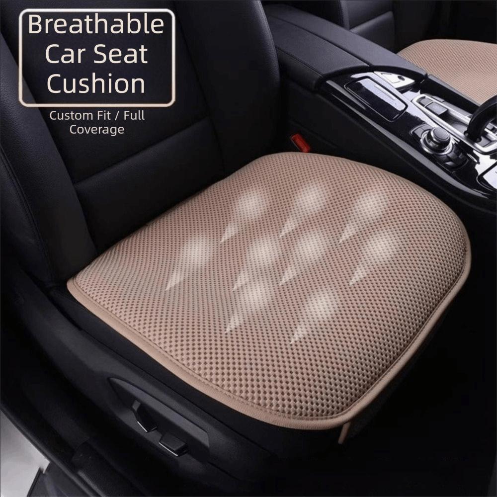 Ice Silk Material Three-Piece Set Cool Breathable Fabric Universal Car Seat Cushion Summer Use