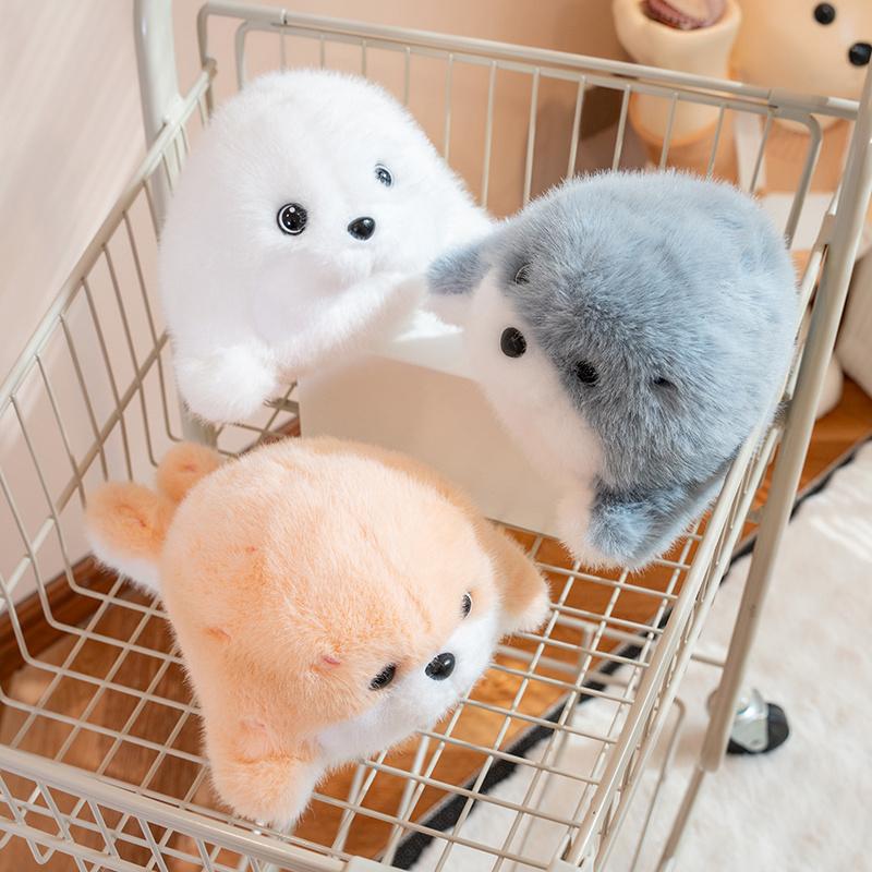 Kawaii Sea Animal Plush Toy Black Killer Whale Seal Dolphin Sea Ocean Animal Plush Toy Appease Doll Birthday Gift