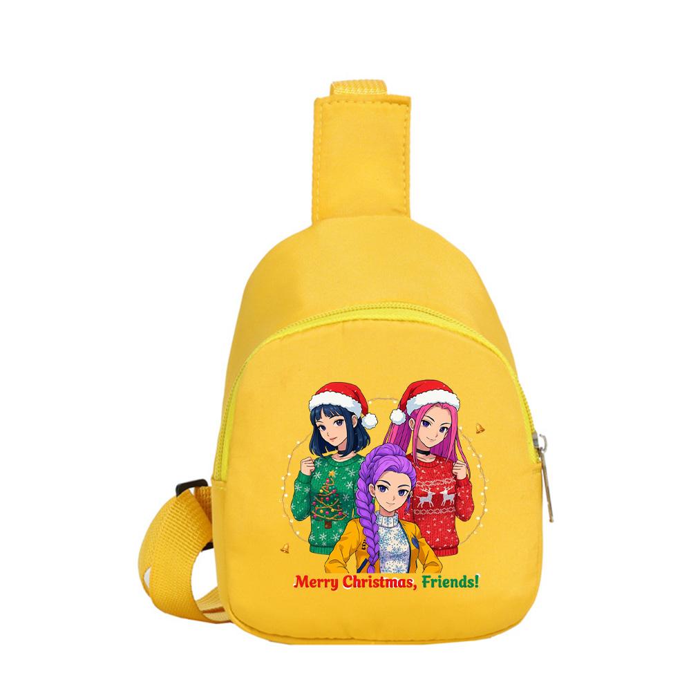 K-Pop Demon Hunters Printed Shoulder Bag Crossbody Bag Kawaii Portable Compact Storage Bag Crossbody Pouch Kid Birthday Christmas Gift