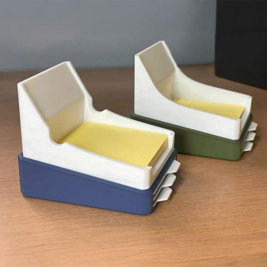 Yousheng Sticky Note Holder with Stencil 3x3 Memo Pad Dispenser with Line Drawing Templates Reusable Note Organizer for To-Do Lists Home Office