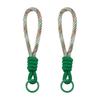 2Pcs Keychain Lanyard Two-Color Design Braided Rope Wrist Strap with Hanging Ring Keys Phone Bag Decor DIY Accessories