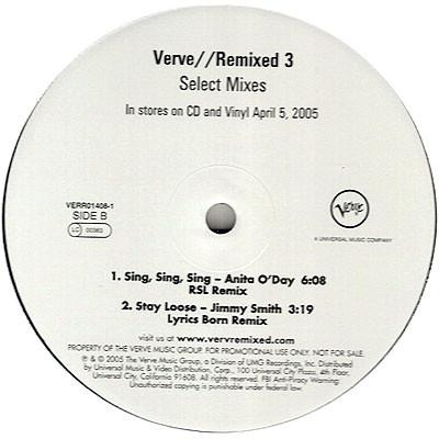 

12inch Record VARIOUS Verve Remixed 3 Selected Mixes VERR014081 Verve Records 2005 US Dance Electronica Used