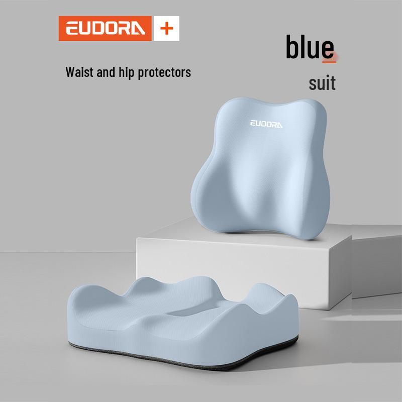 Ergonomic Memory Foam Lumbar Support Cushion for Office, Car, and Student Seating