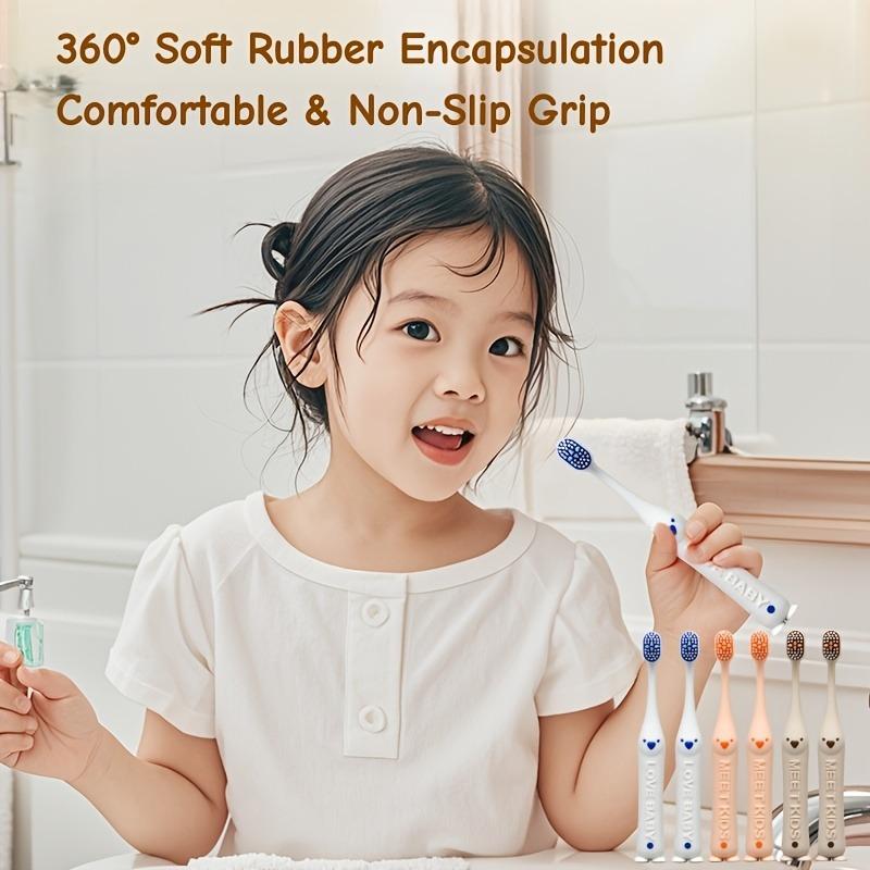 Toothbrush 6-Pack, Soft Bristles Gum Care, Non-Slip Handle, Small Head for 3, Oral Cleaning, Easy Storage, Random Logo
