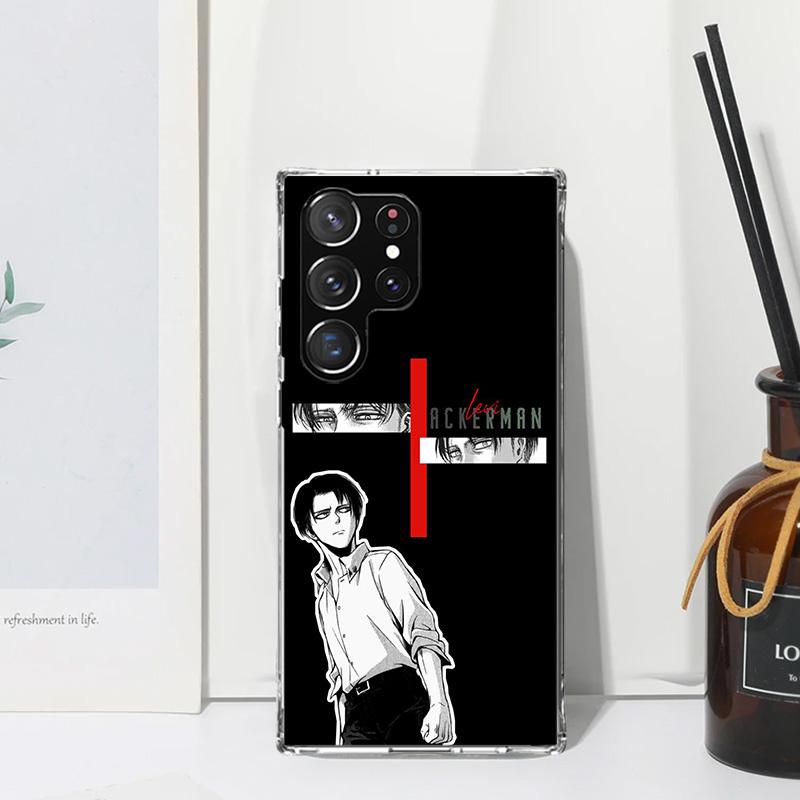 Attack-Titan Levi Phone Case For Samsung Galaxy S26 S25 Edge S24 FE S23 S22 Ultra S21 Plus S20 + Art Fundas Back Cover Galaxy S2
