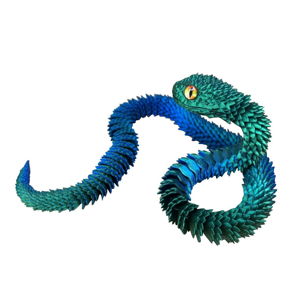Flexible 60cm Snake Toy Model Realistic Design with Textured Body Soft Material for Educational and Recreational Use