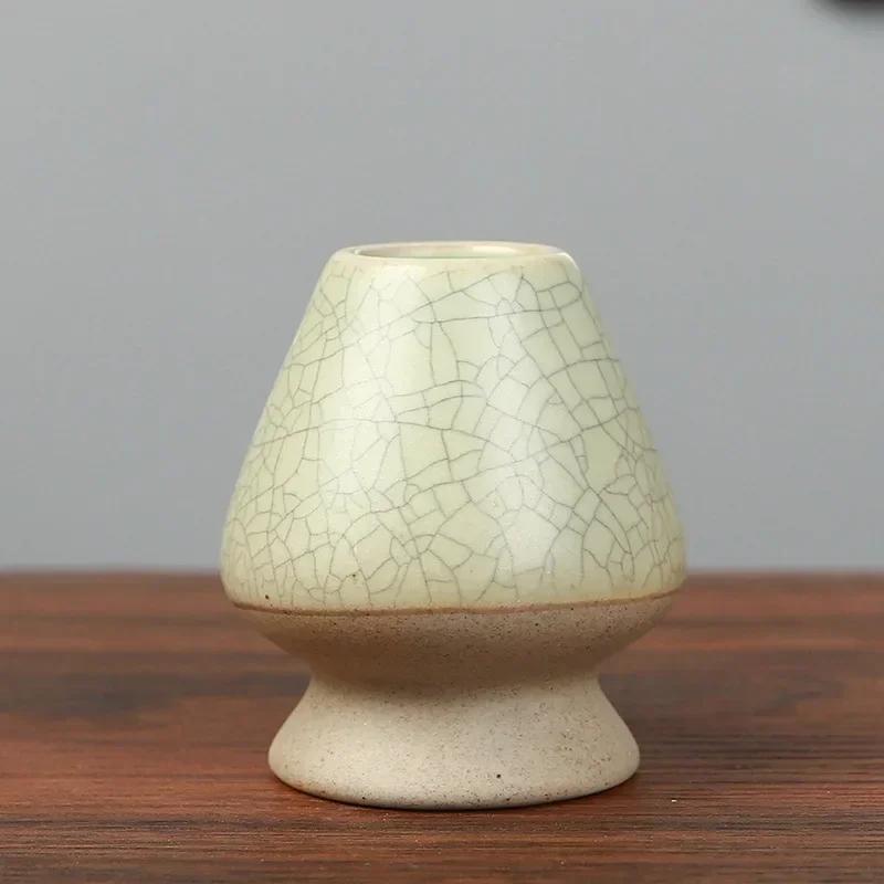 Japanese Ceramic Chasen Holder Green Tea Matcha Brush Stand Bowl Bamboo Whisk Grinder Brushes Tea Tools Tea Accessories Teaware